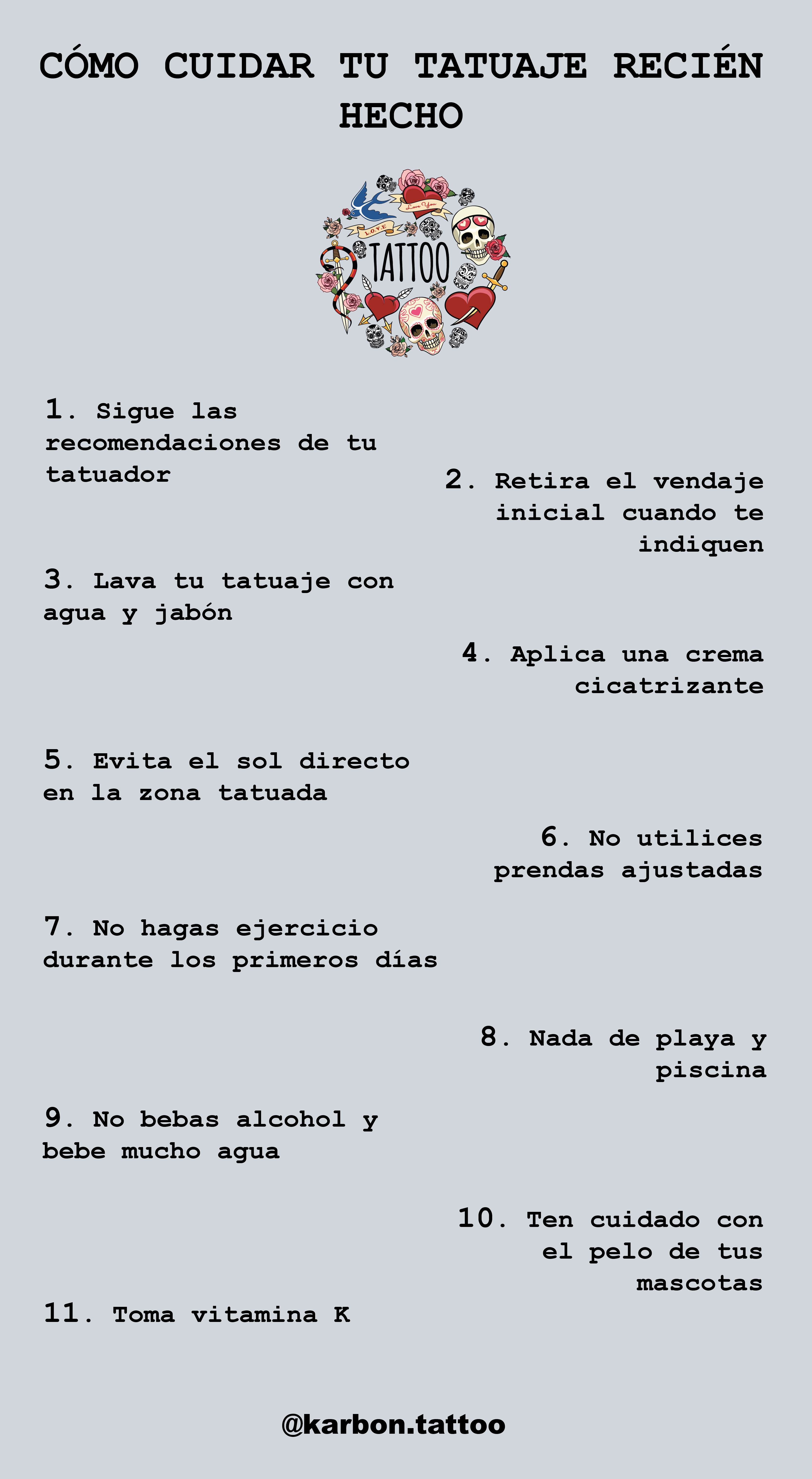 cuidados tatuaje primeros días